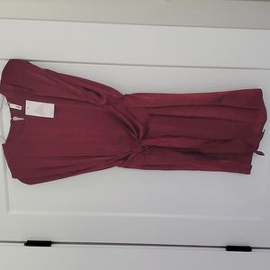 Wine colored dress